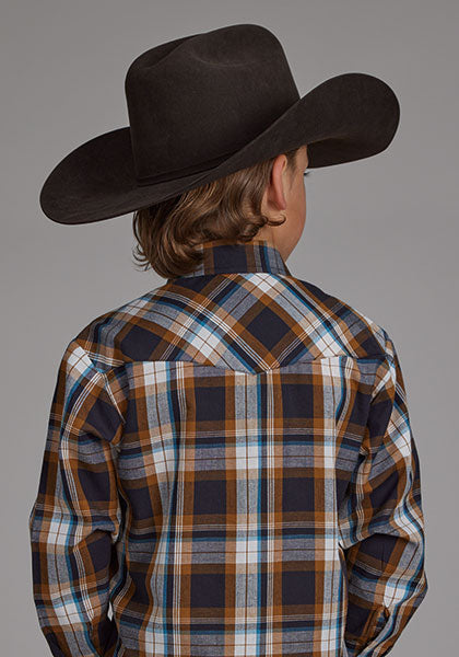 Boy's Caramel Plaid by Roper