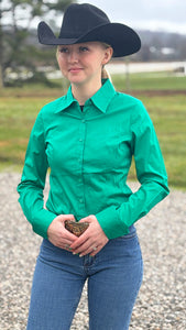 Load image into Gallery viewer, Solid Button Down Shirts ~ Kelly Green