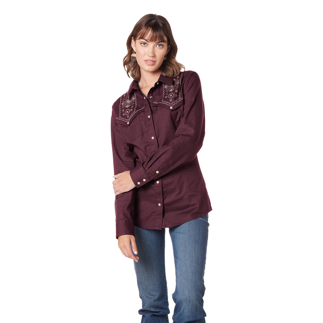 Ladies Wrangler Retro ~ Wine - Henderson's Western Store