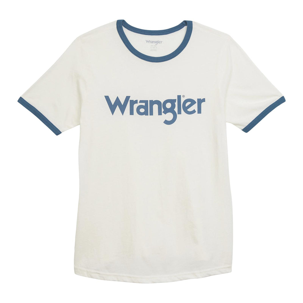 Ladies Wrangler Logo Tee ~ Marshmellow - Henderson's Western Store