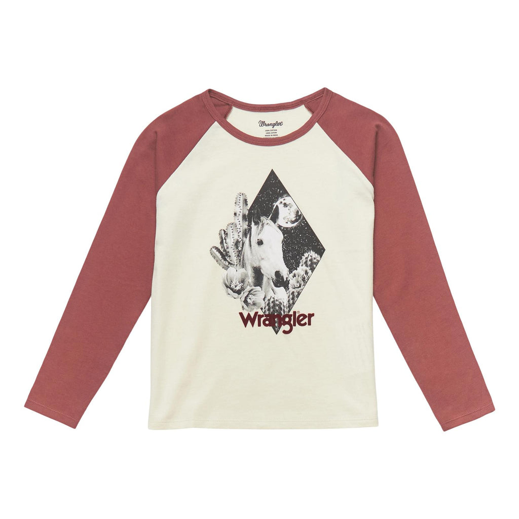 Girls Wrangler Baseball Tee