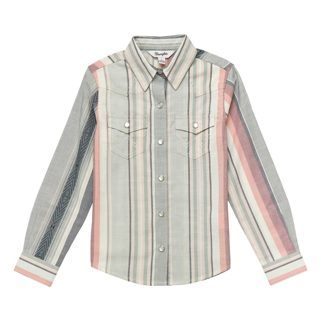 Girl's Wrangler Western Stripe Shirt