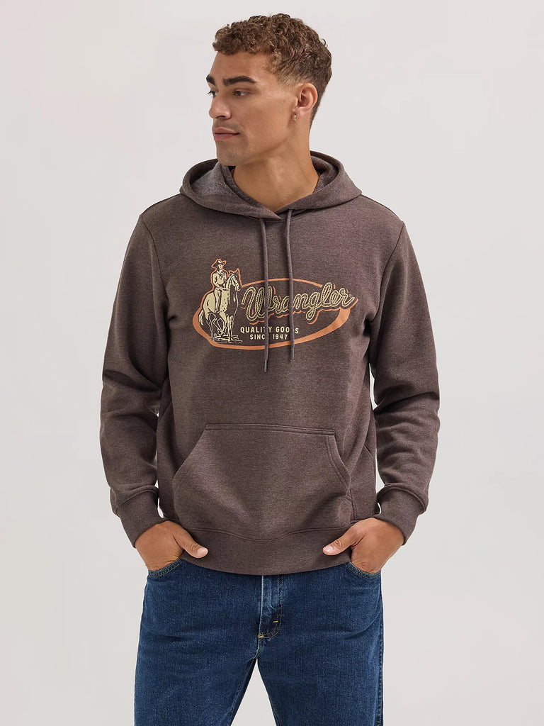 Cowboy Wrangler Hoodie ~  Chocolate