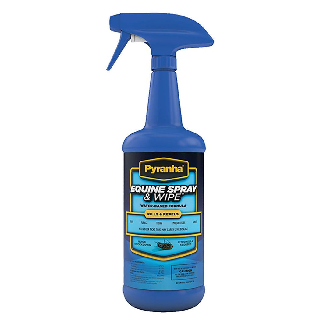 Pyranha Equine Spray & Wipe ~ Quart - Henderson's Western Store