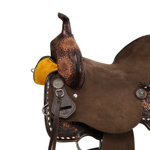 Load image into Gallery viewer, Josie Spinal Relief Barrel Style Saddle