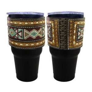 Load image into Gallery viewer, 30 oz Tumbler ~ Burgundy Beaded