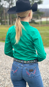 Load image into Gallery viewer, Solid Button Down Shirts ~ Kelly Green