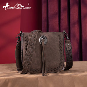 Load image into Gallery viewer, MW Tooled Crossbody ~ Coffee