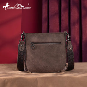 Load image into Gallery viewer, MW Tooled Crossbody ~ Coffee
