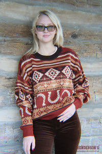 Load image into Gallery viewer, Wrangler Retro Punchy Crew Sweater~ Only Medium, X-Large