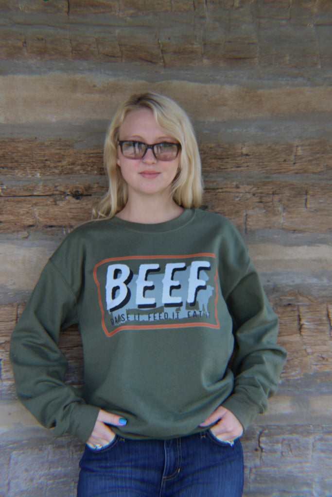 Beef It Sweatshirt~ Only Medium