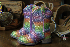 Load image into Gallery viewer, Glitter Sparkle Boots by Roper ~ Pink