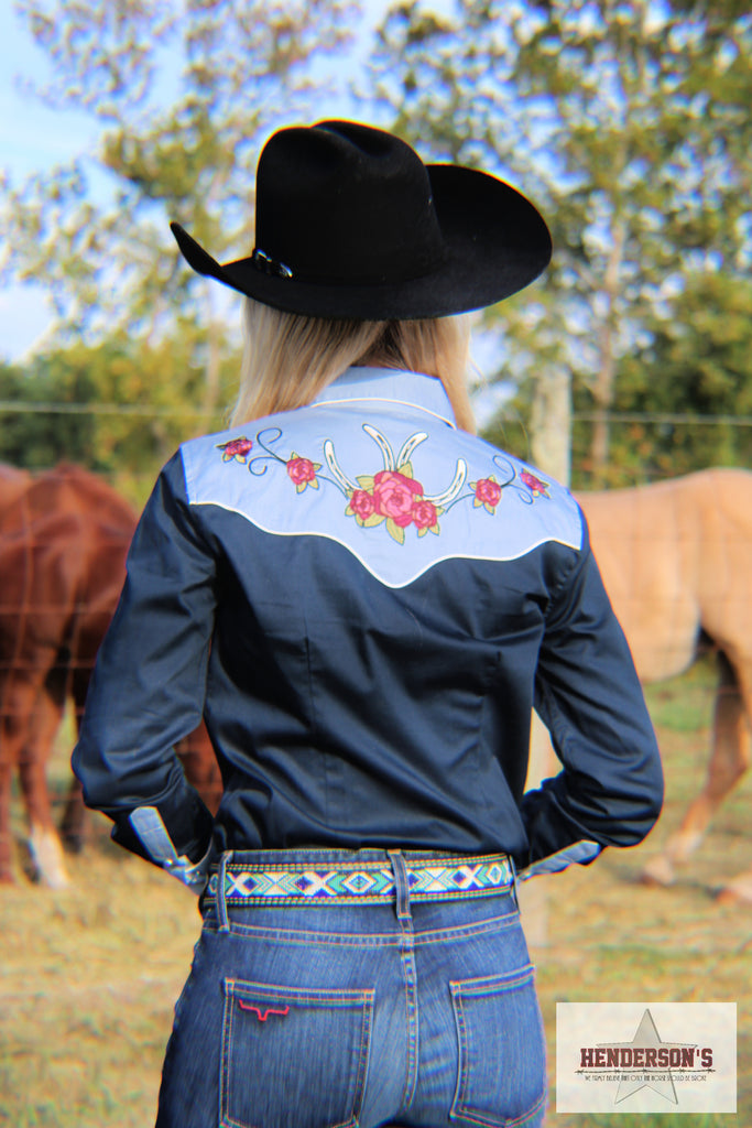 Ladies Retro Western ~ Navy