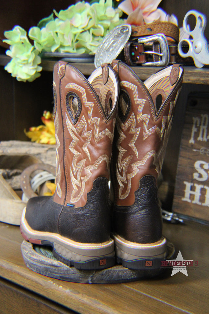 Western Work Boots by Twisted X ~ Alloy ~ Chocolate