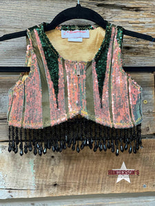 Load image into Gallery viewer, Mojito Youth &quot;Mini&quot;  Bolero W/Beaded Fringe - Henderson&#39;s Western Store