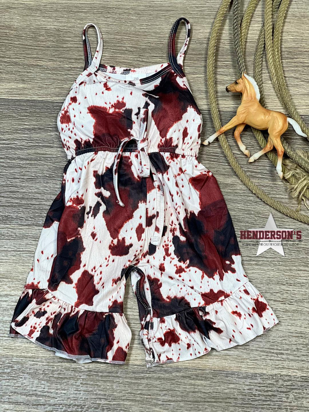 Cow Print Jumpsuit - Henderson's Western Store