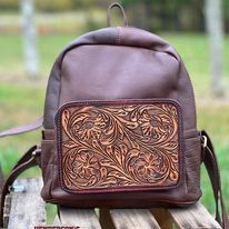 MW Tooled Leather Mini Backpack - Henderson's Western Store