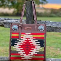 Wrangler Aztec Tote ~ Brown - Henderson's Western Store