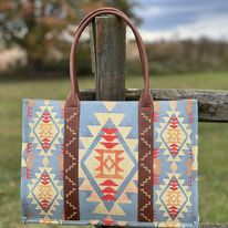 Wrangler Southwestern Pattern Wide Tote