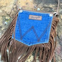 Load image into Gallery viewer, Wrangler Denim Pocket Crossbody - Henderson&#39;s Western Store