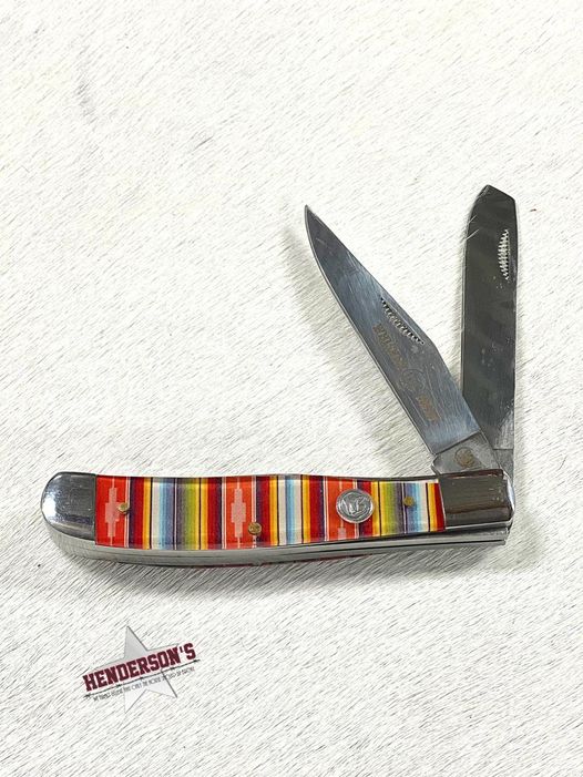 Whiskey Bent Knife ~  Trapper ~ Serape Sunrise - Henderson's Western Store