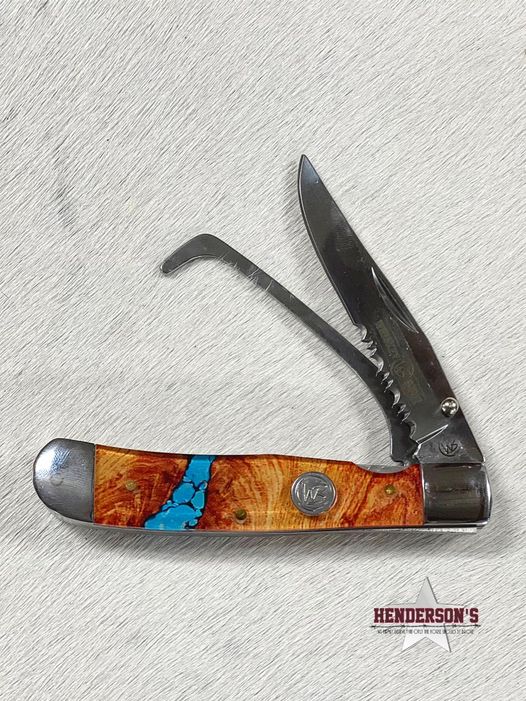 Whiskey Bent Knife ~ Hoof Pick ~ Turquoise River - Henderson's Western Store