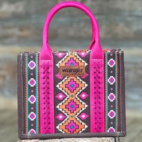 Wrangler Southwest Print Tote ~ Hot Pink - Henderson's Western Store