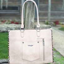 Wrangler Leopard Print Tote ~ Khaki - Henderson's Western Store