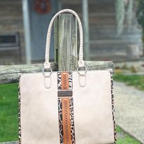 Wrangler Leopard Print Tote ~ Khaki - Henderson's Western Store