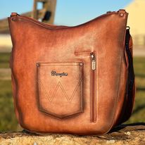 Load image into Gallery viewer, Wrangler Oversize Hobo ~ Brown - Henderson&#39;s Western Store