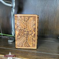 Twisted X Wallet ~ Feather Tooled - Henderson's Western Store