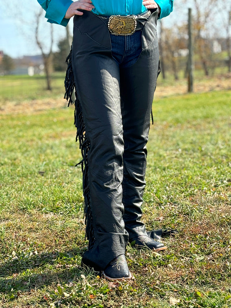 Smooth Leather Equitation Chaps