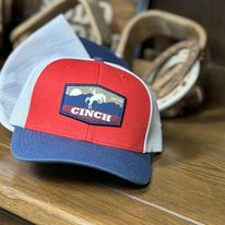 Cinch Ball Cap ~  Red