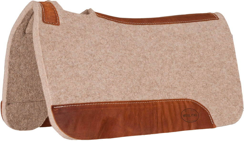 Blue Horse Tan Wool Contoured Pad