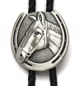 Load image into Gallery viewer, Bolo Tie ~ Horseshoe