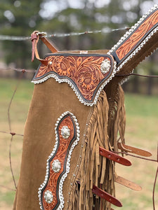 Load image into Gallery viewer, Buckskin Bronc Chinks