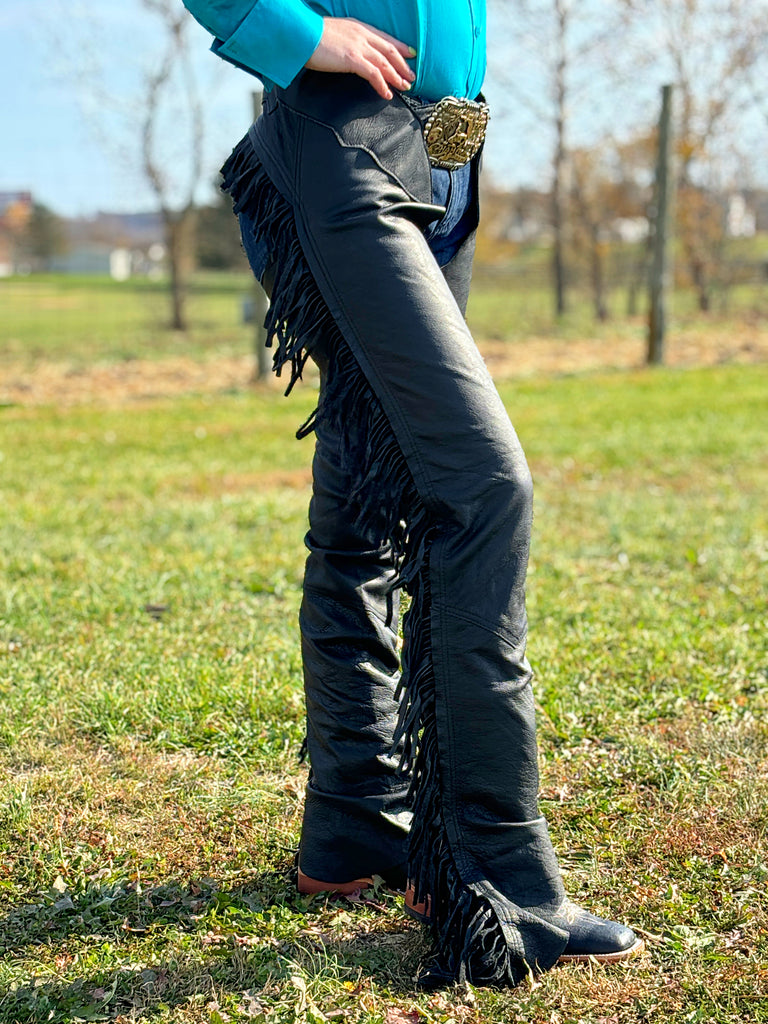 Smooth Leather Equitation Chaps