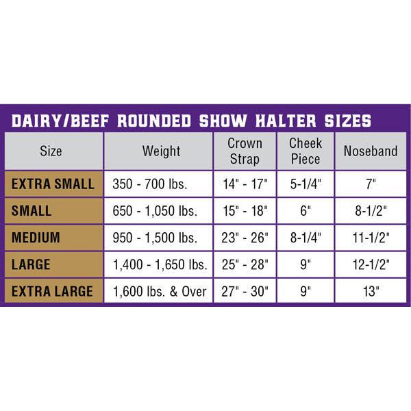 Dairy/Beef Rounded Show Halter - Henderson's Western Store