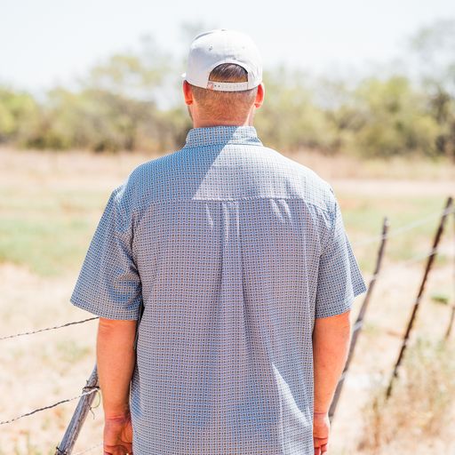 Cinch Arenaflex  ~ White & Blue - Henderson's Western Store