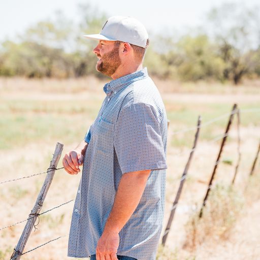 Cinch Arenaflex  ~ White & Blue - Henderson's Western Store