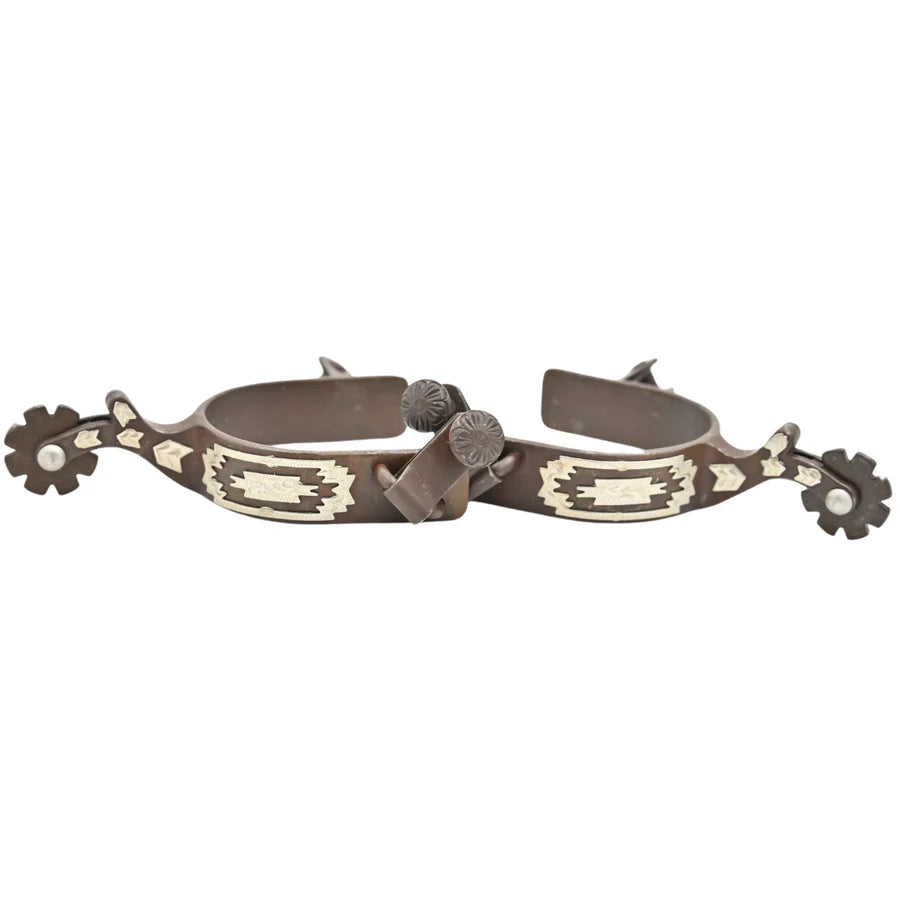 Antique Brown W/Southwest Design Spurs