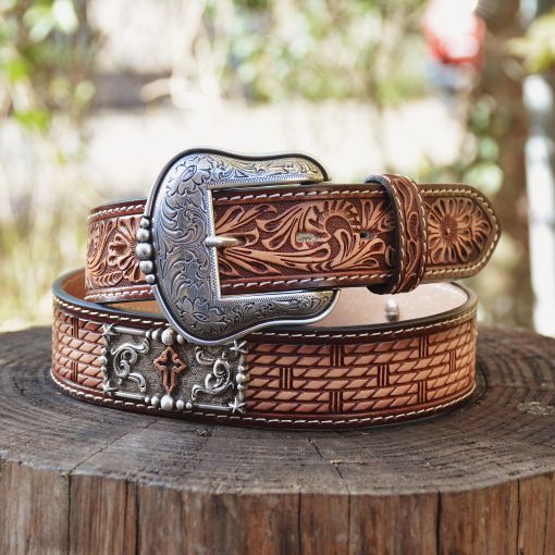 Floral Tooled Belt