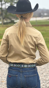 Load image into Gallery viewer, Solid Button Down Shirts ~ Tan