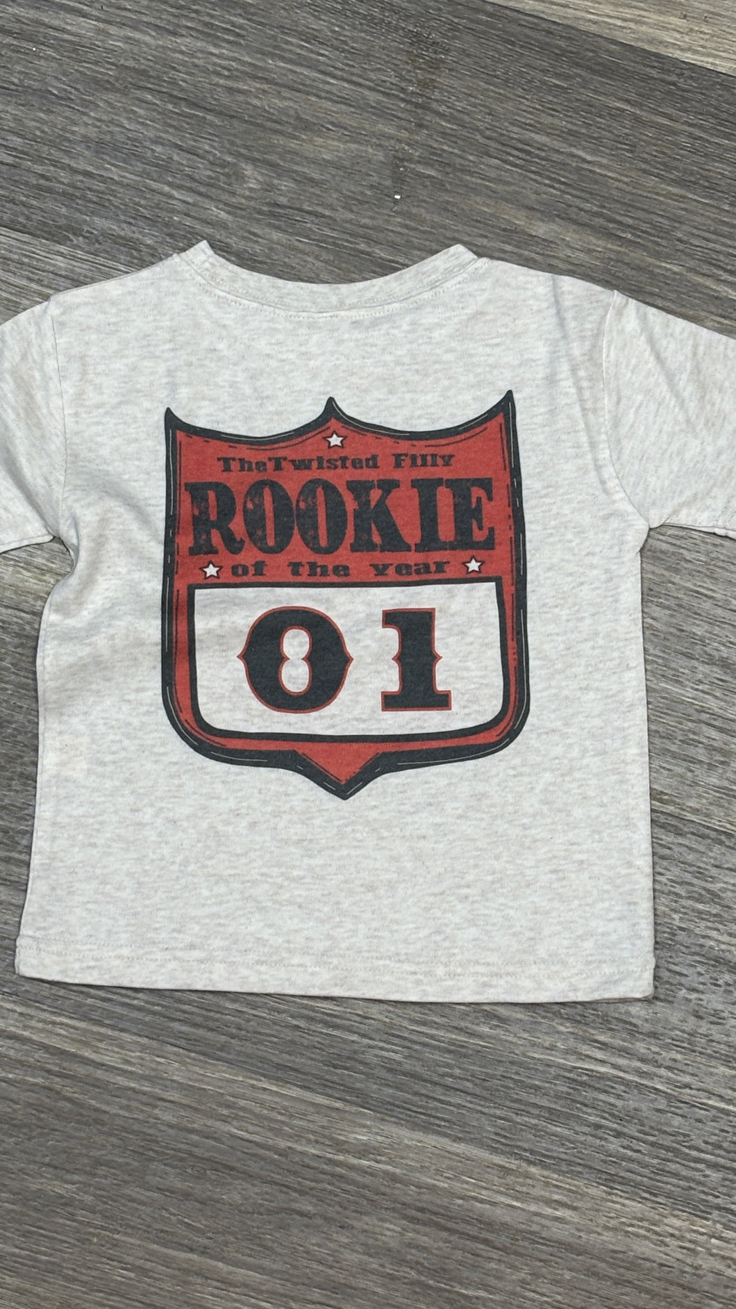 Rookie Of The Year Rodeo Back Number Tee