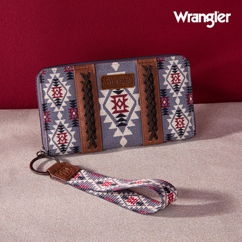 Wrangler Southwest Wallet ~ Lavender - Henderson's Western Store