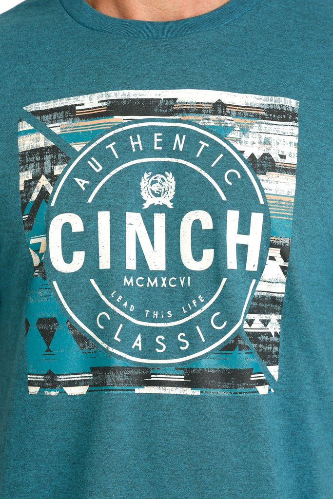 Men's Cinch Logo Tee ~ Teal