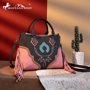 Load image into Gallery viewer, MW Concho Fringe Tote