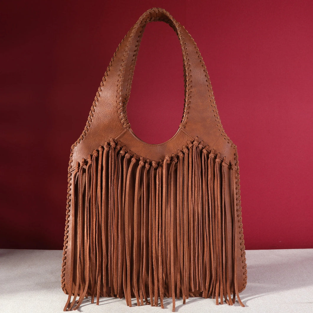 Trinity Ranch Hand-Tie Fringe ~ Brown - Henderson's Western Store