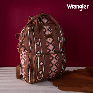 Load image into Gallery viewer, Wrangler Aztec Printed Callie Backpack ~ Camel - Henderson&#39;s Western Store