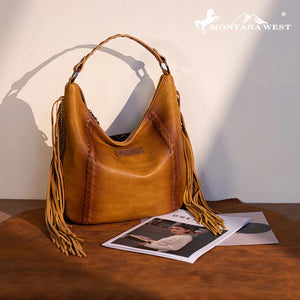 Load image into Gallery viewer, MW Fringe Hobo/Crossbody